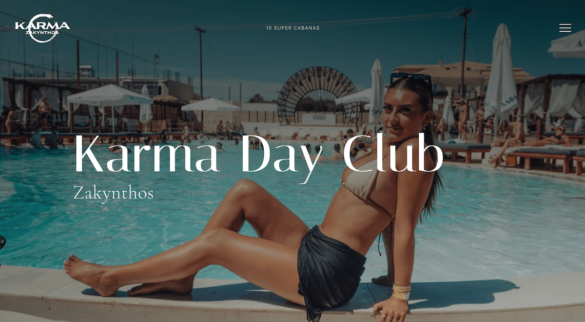 Karma Day Club website screenshot